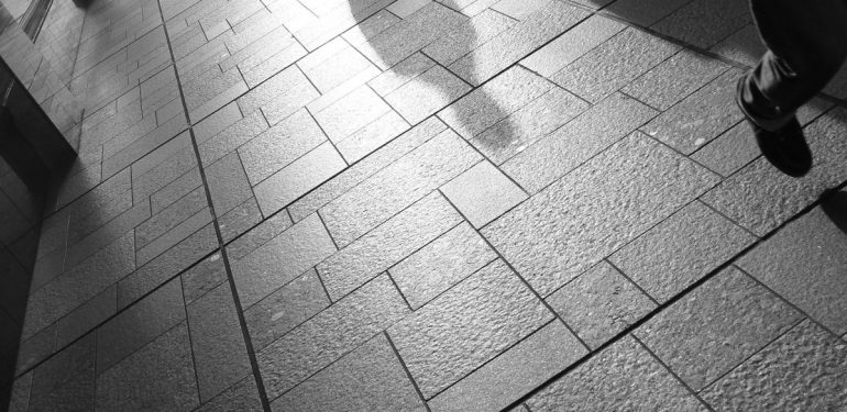 trottoir en béton imprimé