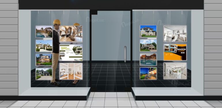 Les Caractéristiques des Porte-affiches Vitrine Immobiliers
