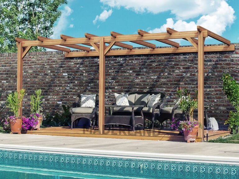 En France, les pergolas en bois remplacent les stores : la nouvelle tendance pour l’extérieur